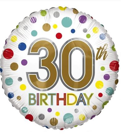 Balloon Birthday Age 30