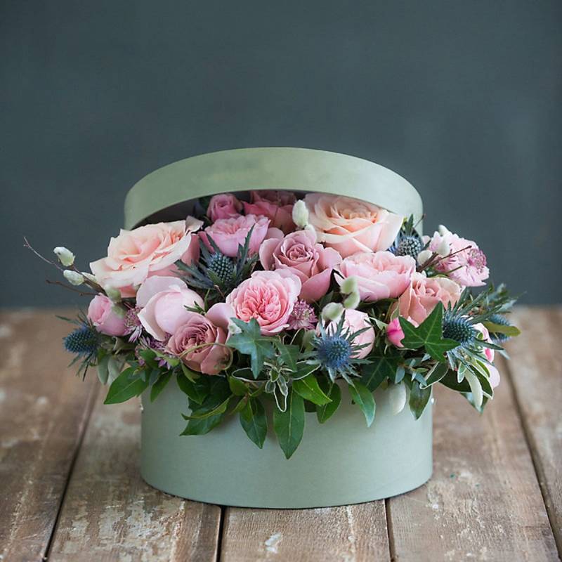 Florist Choice Hat Box Arrangement